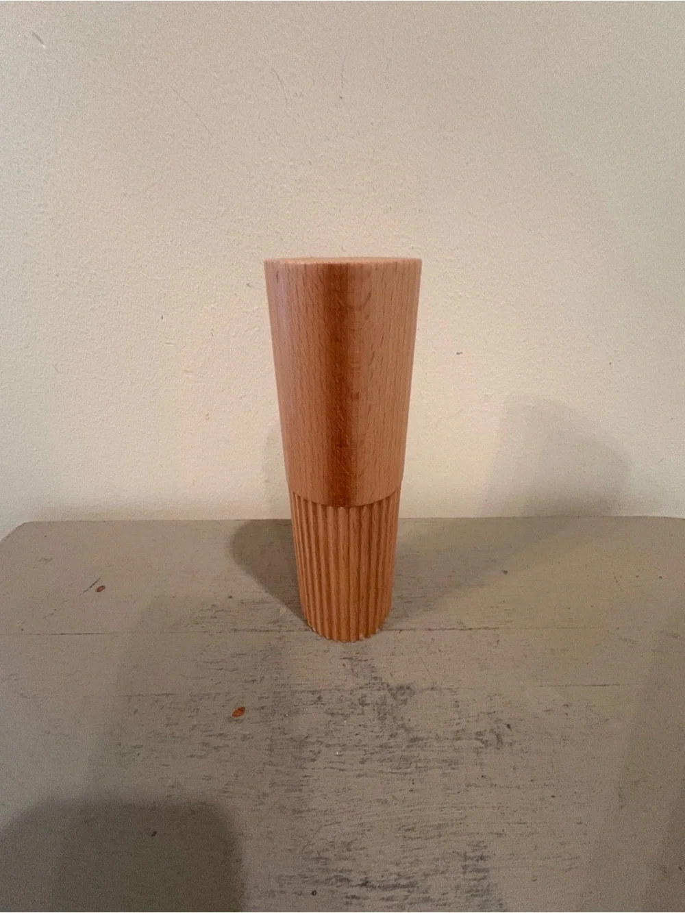 Crate&Barrel Hanno Fluted Salt Mill Grinder